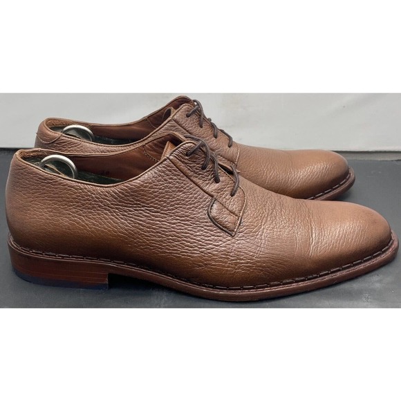 FRANCO CUADRA Chestnut Brown Derby Shoes Genuine Deer Leather Fast Ship Mens 9 - Picture 9 of 12